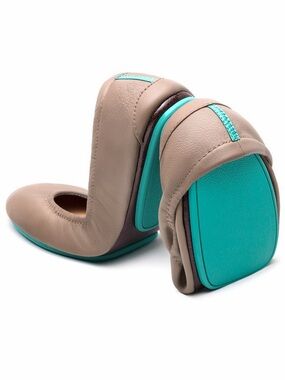 Tieks Taupe Flats